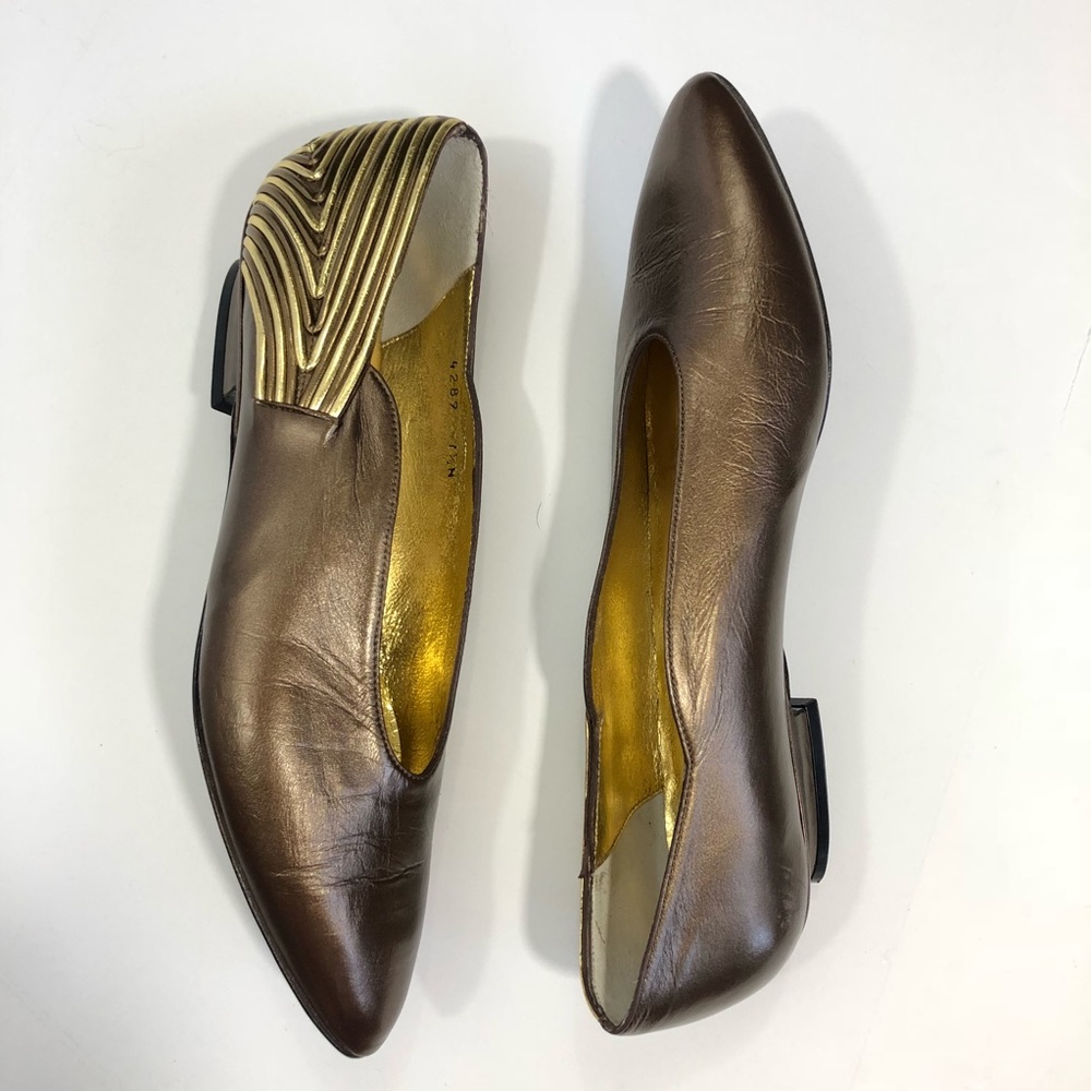 Vintage Vassaldi Made in Spain Leather Block Heels